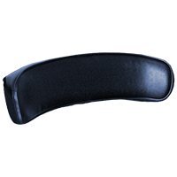 UT5478    Seat Back---Black Vinyl---Wood Back